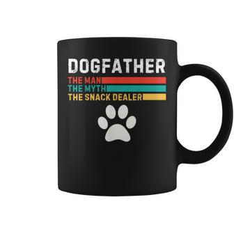 Dogfather Man The Myth The Snack Dealer Father's Day Dog Fun Coffee Mug - Thegiftio