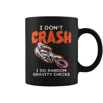 I Dont Crash ダートバイク 面白い モトクロス バイカー メンズ レディース キッズ コーヒーマグ - Kawaiitshirt