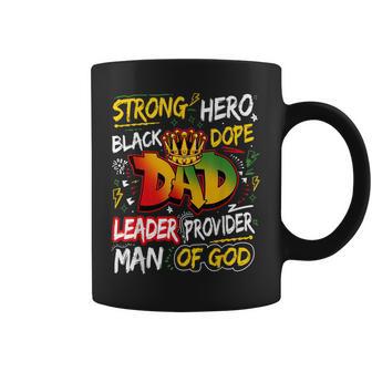 Dope Black Dad Junenth Fathers Day African American Mens Coffee Mug - Thegiftio UK