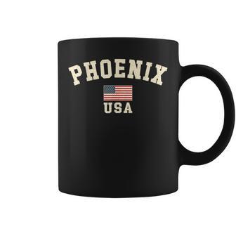 Drapeau Américain Phoenixintage Arizonaouvenir Rétro Tasse - Cadeauxyz
