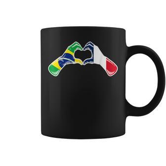 Drapeau Brésil France Coeur Brésil Tasse - Cadeauxyz