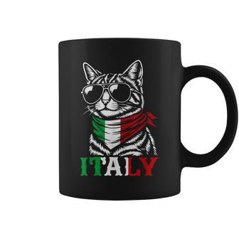 Drapeau Italien Drôle Chat Italie Tasse - Cadeauxyz