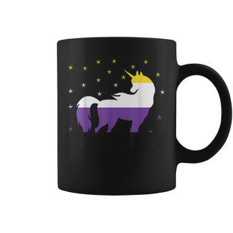 Drapeau Licorne Non Binaire Tasse - Cadeauxyz