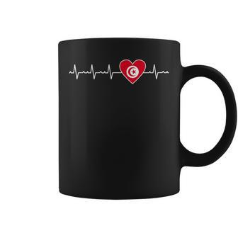 Drapeau Tunisien Battement De Cœur Fière Tunisie Homme Tasse - Cadeauxyz