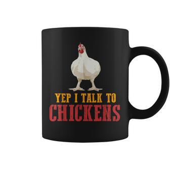 Drôle Je Parle Aux Poules Humour Ferme Animaux Tasse - Cadeauxyz