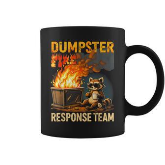 Dumpster Fire Response Team Trash Raccoon Drinking Campfire Coffee Mug - Thegiftio