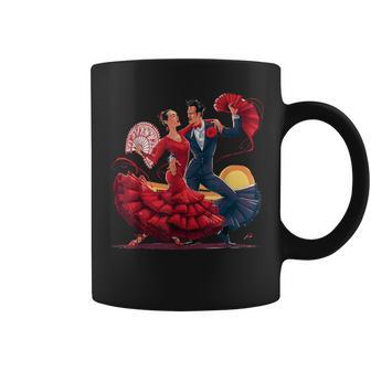 Dúo De Baile Flamenco Apasionado Arte Taza de café - Regaloses
