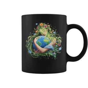 Earth Day 2026 Green Mother Nature Planet Girls Coffee Mug - Thegiftio UK