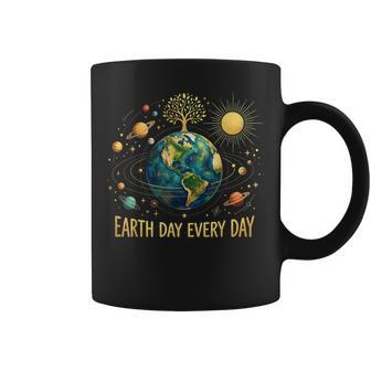 Earth Day Every Day Save The Earth Planets Coffee Mug - Monsterry