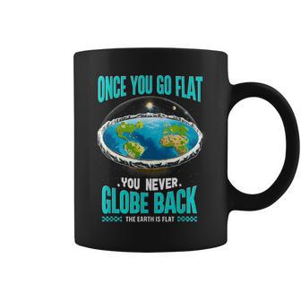 The Earth Is Flat Firmament Earth Day Once You Go Flat Coffee Mug - Monsterry AU