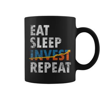 Eatleep Invest Repeat Investment Trading コーヒーマグ - Kawaiitshirt