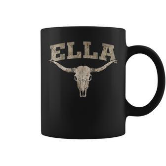 Ella Surname Retro Vintage 80S 90S For Women Coffee Mug - Thegiftio