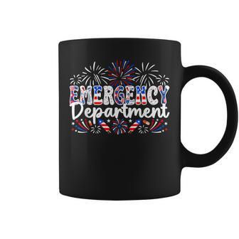 Emergency Department 4Th Of July Er Nurse Us Flag Patriotic Coffee Mug - Thegiftio UK