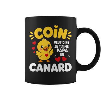 Enfant Coin Fête Des Pères Humour Canard Je T'aime Papa Tasse - Cadeauxyz