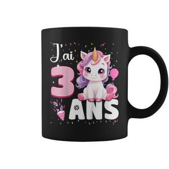 Enfant Fille 3 Ans Licorne Fille Anniversaire 3 Ans J'ai 3 Ans Tasse - Cadeauxyz