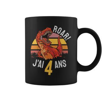 Enfant J'ai 4 Ans Dinosaure Dino Quatre Ans Anniversaire Garçon Tasse - Cadeauxyz