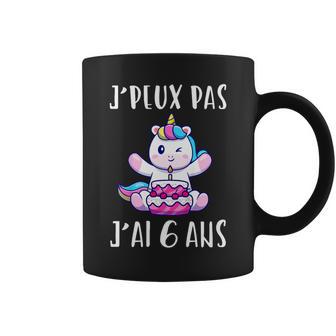 Enfant J'peux Pas J'ai 6 Ans Licorne Cadeau 6Ans Anniversaire Fille Tasse - Cadeauxyz