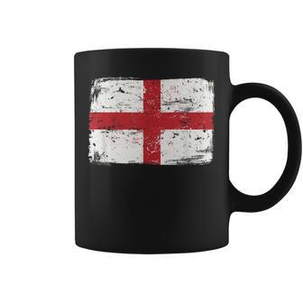England FlagIntage Look Football Ports Fan England Taza de café - Regaloses