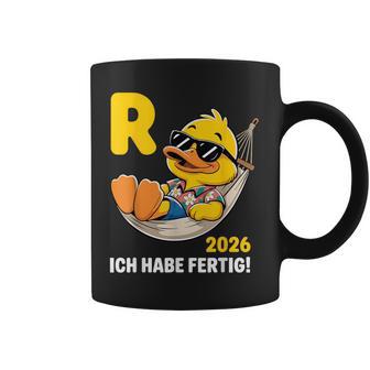 Ente Ich Habe Fertig Ruhestand Mann Rente 2026 Rentner Tassen - Seseable
