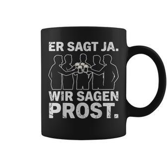 Eragt Ja Wiragen Prost Jga Team Bräutigam Party Fun Tassen - Geschenkecke
