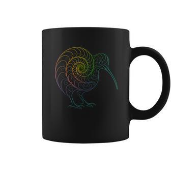 Espiral Fractal Con Forma De Arco Iris Taza de café - Regaloses
