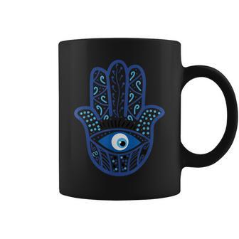 Evil Eye Artwork Hamasa Good Luck Hand Of Fatima Hipster コーヒーマグ - Kawaiitshirt