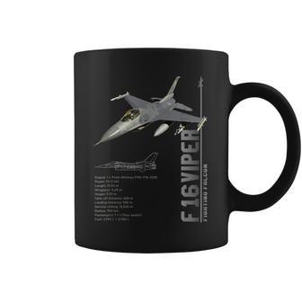 F-16 バイパー ファイティング ファルコン ジェット戦闘機仕様 コーヒーマグ - Kawaiitshirt