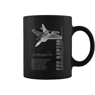 F-22 ラプター ジェット戦闘機仕様 コーヒーマグ - Kawaiitshirt