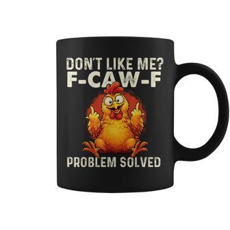 F-Caw-F Problème Résolu Jeu De Mots Auarcasmearcasme Tasse - Cadeauxyz