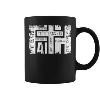 Faith Bibleerses ビンテージ クリスチャン グランジ グラフィック コーヒーマグ - Kawaiitshirt