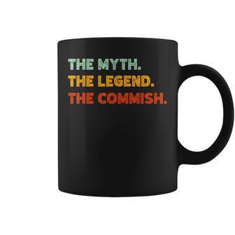 Fantasy Football Support Commish Fantasy Football Commissioner Black Men's Short Sleeve Small Coffee Mug - Thegiftio UK