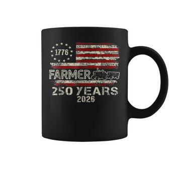Farmer Tractor 250 Years American 250Th Anniversary Usa Coffee Mug - Thegiftio UK