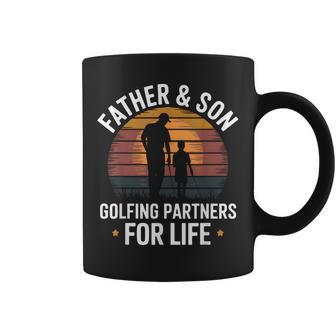 Father Son Golfing Partners Family Golf Matching Dad Golfer Coffee Mug - Thegiftio UK