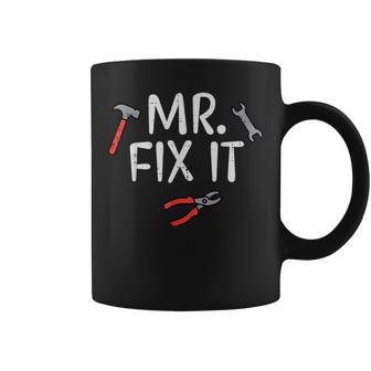 Fathers Day Mr Fix It Fun Diy Handy Man Dad Daddy Match Men Coffee Mug - Thegiftio UK