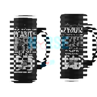 My Favorite Nurse Calls Me Dad Father's Day Rn Healthcare Coffee Mug | Seseable UK