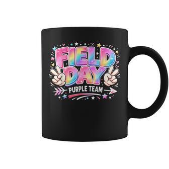 Field Day Purple Team Peace Hand Pastel Kid Coffee Mug - Monsterry