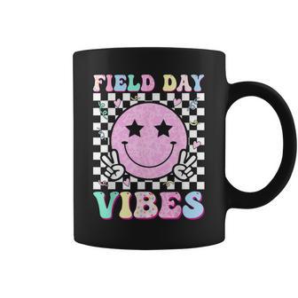 Field Day Teacher Kids Retro Groovy School Field Day Vibes Coffee Mug | Seseable UK