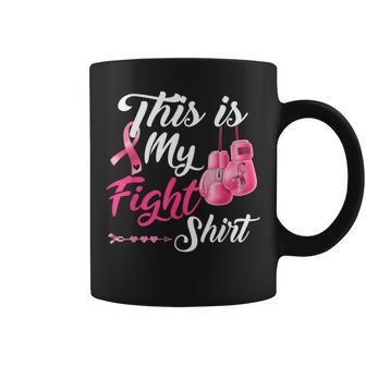 This Is My Fight Breast Cancer Fighter Believe Boxing Gloves Coffee Mug - Thegiftio UK