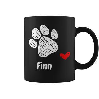 Finn Dog Paw Best Puppy Dog Finn Dog Lover コーヒーマグ - Kawaiitshirt