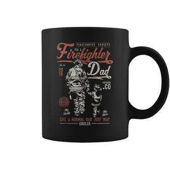 Firefighter Dad Vintage Fireman Father Coffee Mug | Seseable UK