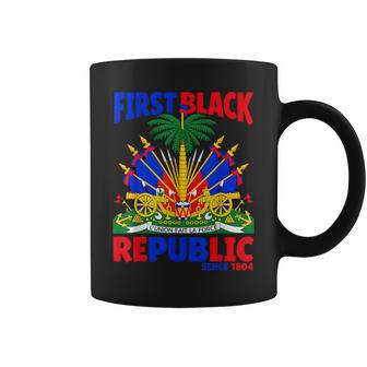 First Black Republic Haitian Flag Day Independence Men Coffee Mug | Mazezy