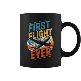 My First Plane Ride First Time Flying Adventure Airplane Kid Coffee Mug - Thegiftio UK