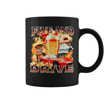 Five And Drive Car Divertido Para Hombres Es Taza de café - Regaloses