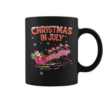 Flamingo Christmas In July Xmas Summer Christmas Girls Coffee Mug - Thegiftio UK