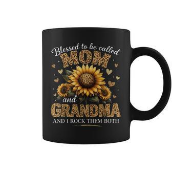 Floral Blessed To Be Called Mom And Grandma I Rock Them Both Coffee Mug - Thegiftio UK