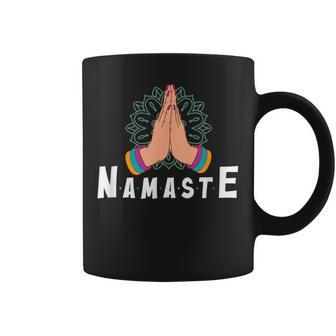 Fold Your Hands 瞑想 ナマステ コーヒーマグ - Kawaiitshirt