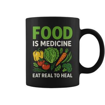 Food Is Medicineの栄養士、自然療法医栄養士へのギフト 長袖tシャツ コーヒーマグ - Kawaiitshirt