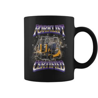 Forklift Certified Hard Fork Lift Meme Bootleg Coffee Mug - Thegiftio UK