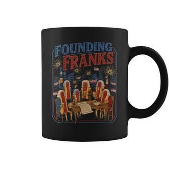 Founding Franks 4Th Of July Hot Dog Humor Coffee Mug - Thegiftio UK