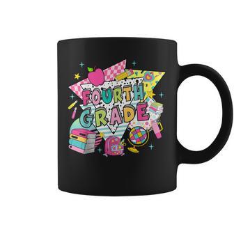 Fourth Grade Teachers Students Retro 90S Back To School Coffee Mug - Thegiftio UK